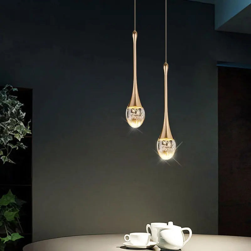 Glass Pendant Lamp with Warm Light Glow - Vetra