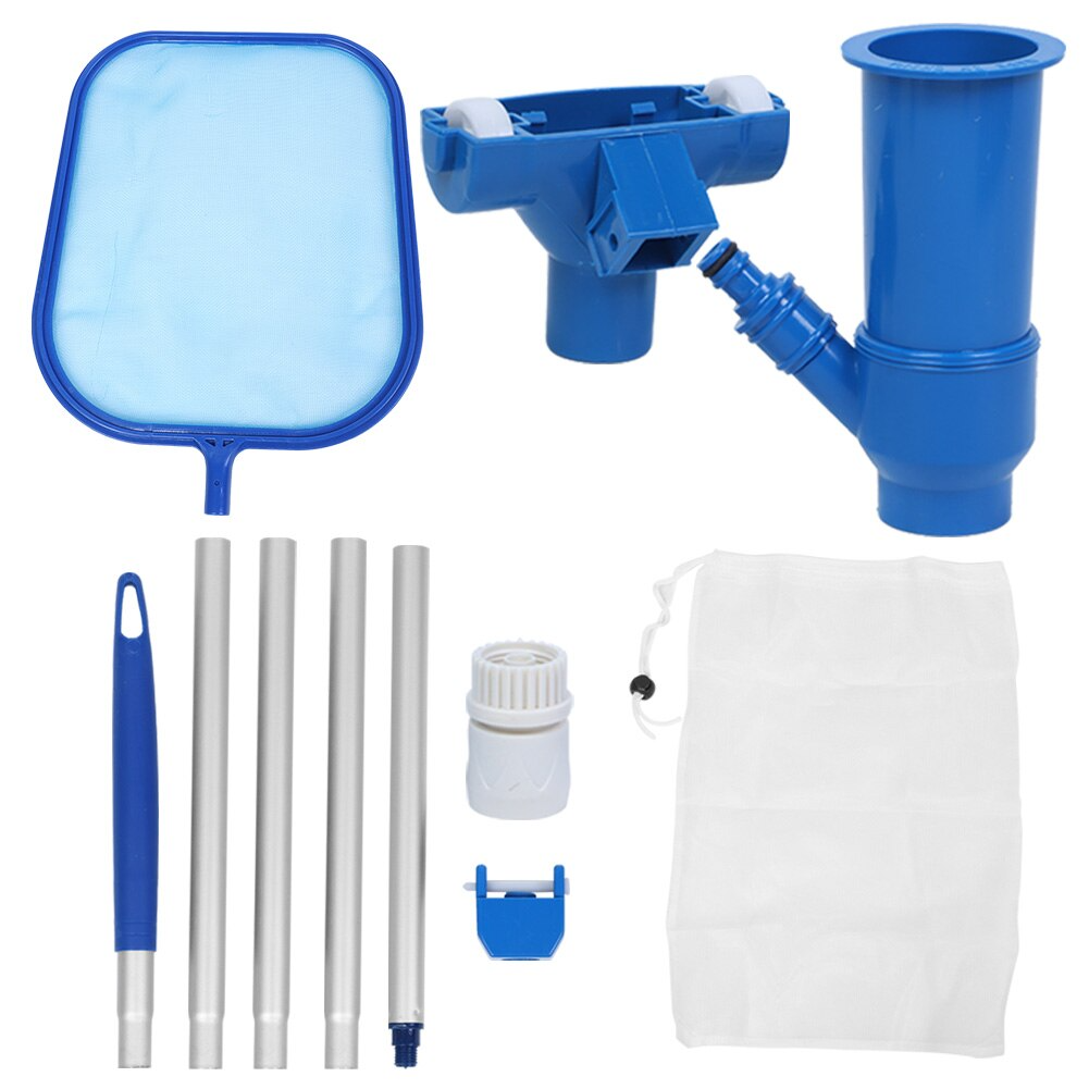 Pool cleaning set with telescopic pole – net filter and accessories for pool care