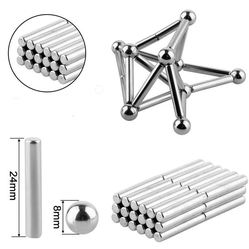 DIY magnetic balls and rod set
