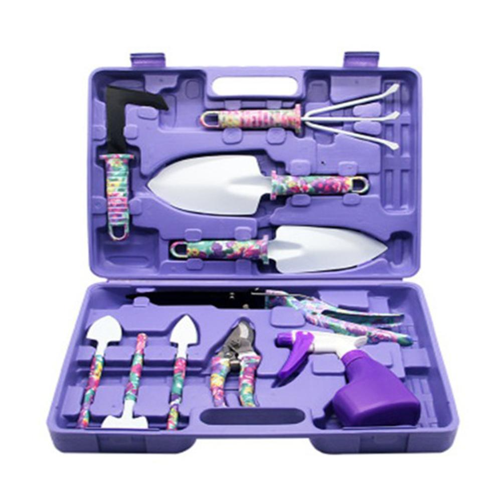 Colorful Garden Tool Set with 10 Pieces – Ergonomic Tools for Gardening