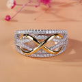 Mother & Daughter Forever Connected Together Ring