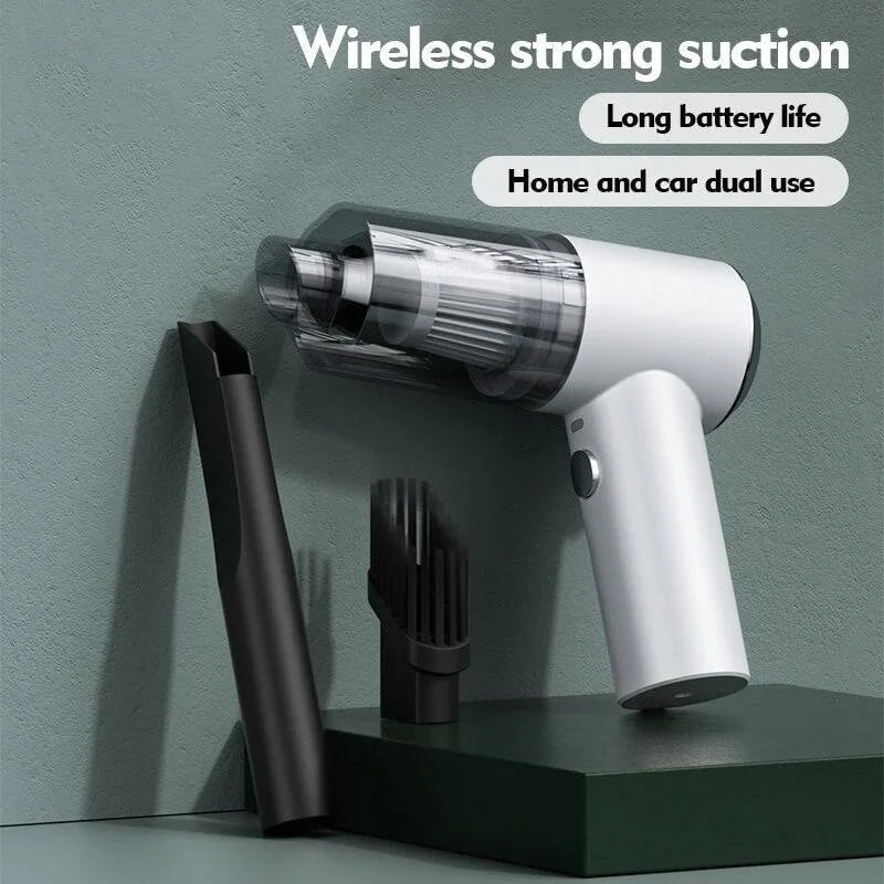 Cordless handheld vacuum cleaner for the car