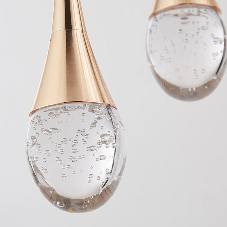 Glass Pendant Lamp with Warm Light Glow - Vetra