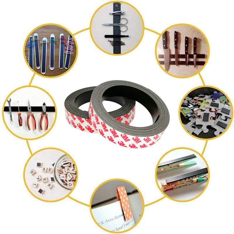 Self-adhesive magnetic tape