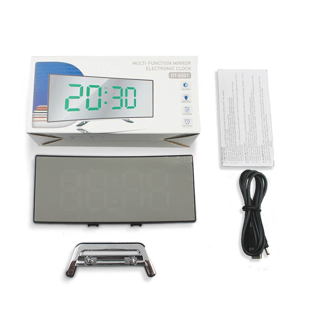 Curved LED Digital Alarm Clock - Rass