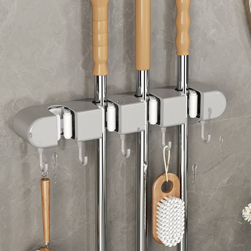 Multifunctional Mop Holder with Hooks
