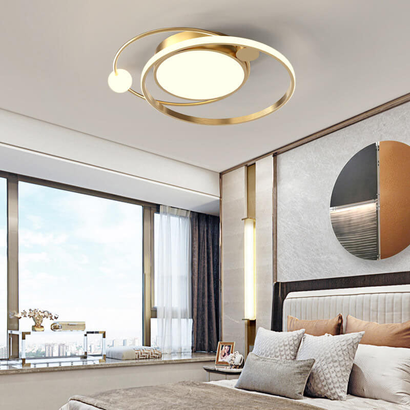 Nordic Round Circle LED Ceiling Light flush mounted
