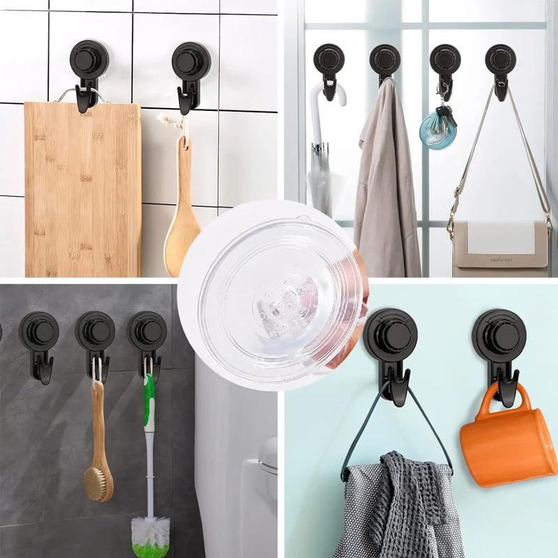 Rotatable suction cup hooks
