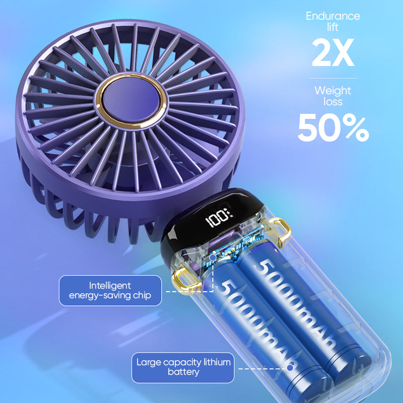 Portable electric cold compressor cooling fan