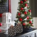 Flameless Pine Cone Candles