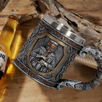 Creative Stainless Steel Medieval Mug Tankard for Beer Coffee