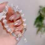 Imitation Cat's Eye Crystal Butterfly Bracelet