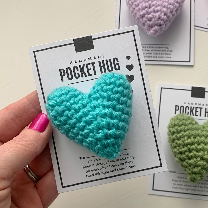 Crocheted Heart Bag Hug