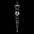 Wind Chimes Decor Crystal Gazing Ball Spiral Tail Wind Spinner Stabilizer