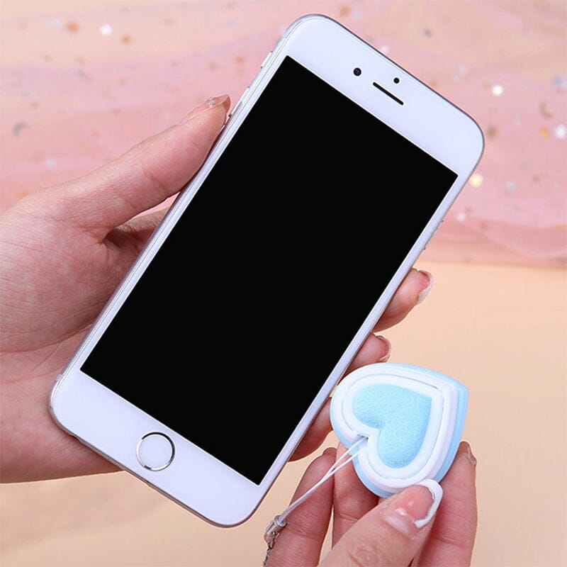 Heart-shaped Macaron screen glass cleaner