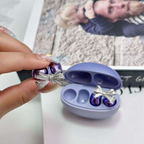 Sparkling Butterfly Bow Clips for Earbuds