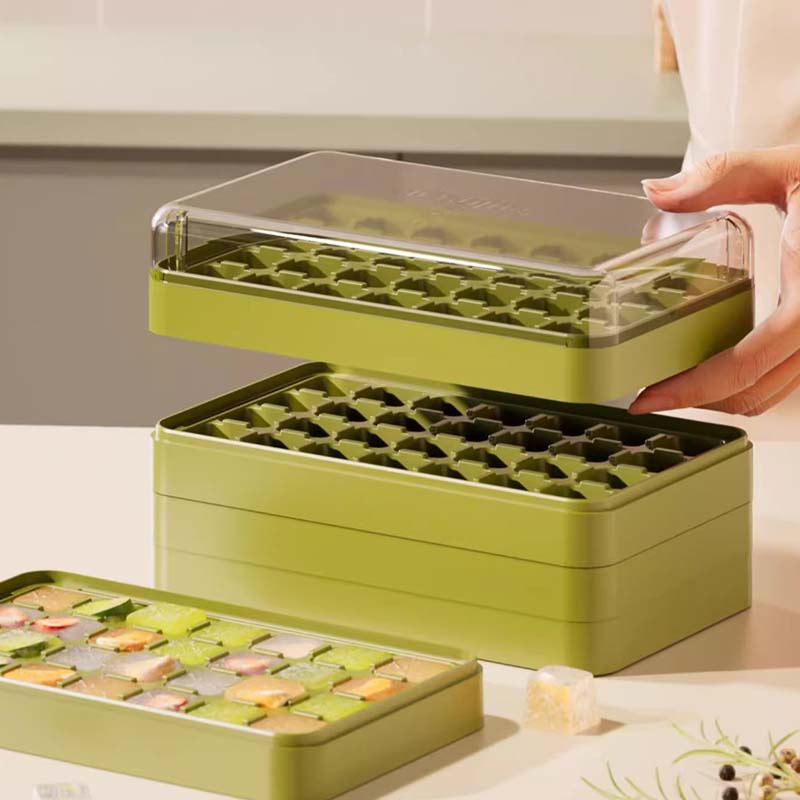 No dirty hands press ice grid molds