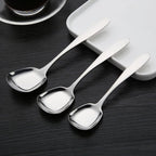 Square Head Stainless Steel Spoon