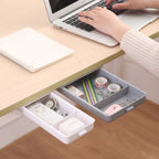Concealed Under-Desk Storage Drawer with Push-to-Close Design
