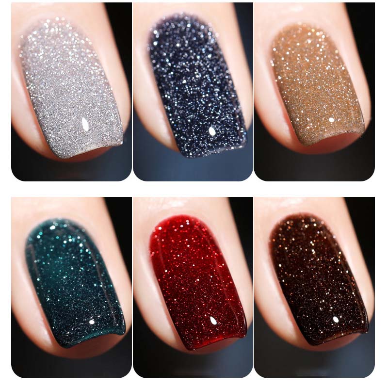 High-Density Glitter Nail Gel Polish
