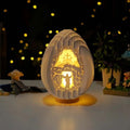 Easter 3D Paper Desk Lamp with Luminous Base