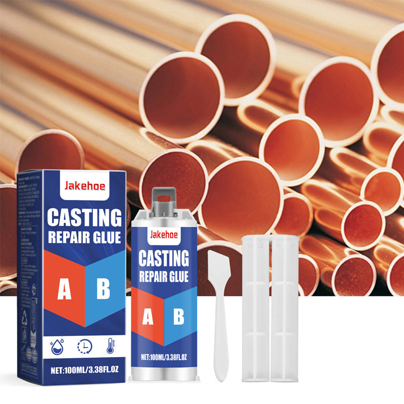 High-temperature resistant metal casting repair adhesive