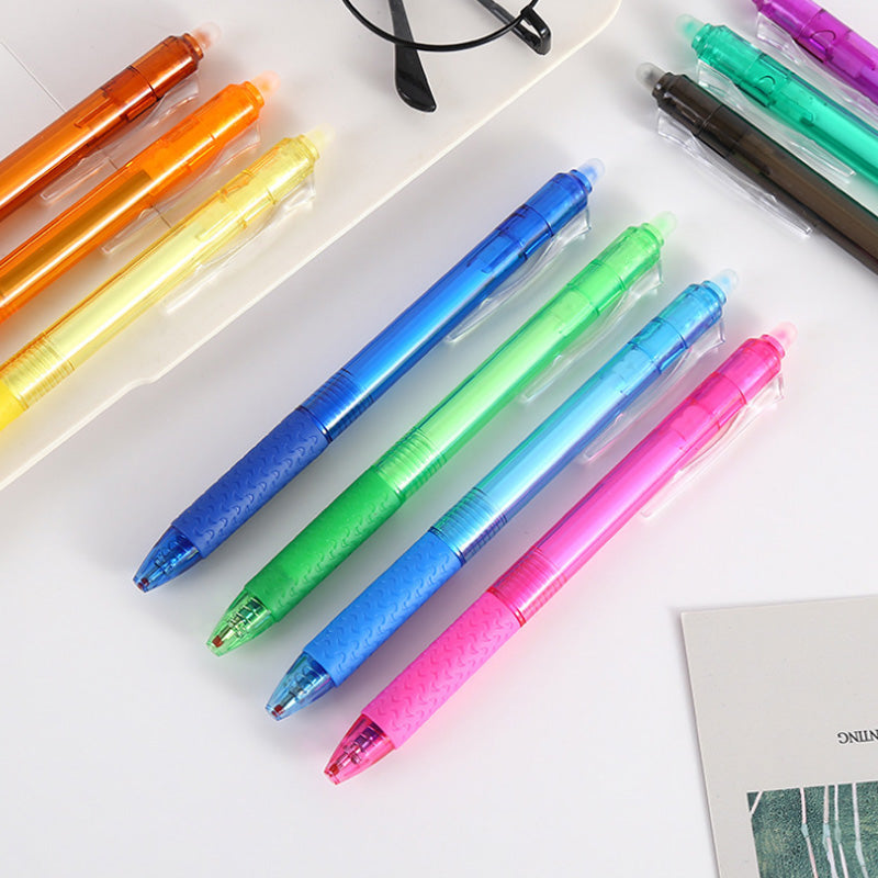 Multicolored erasable gel pens (12 pcs)