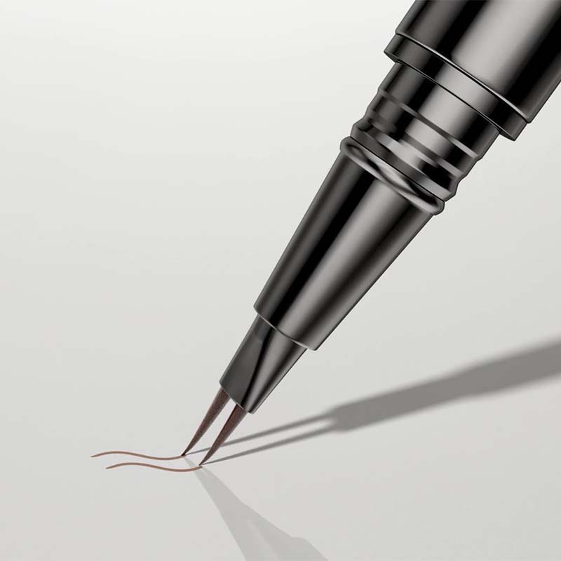 2-in-1 Dual-Ended Eyebrow Pencil with Micro-Fork Tip Applicator and Precise Brush Tip