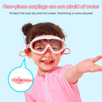 HD large frame waterproof and anti-fog swim goggles