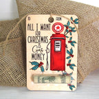 Santa Christmas money holder