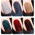 High density glitter nail gel polish