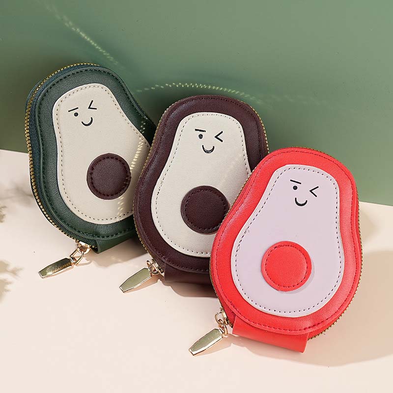 Avocado-shaped multifunctional card holder