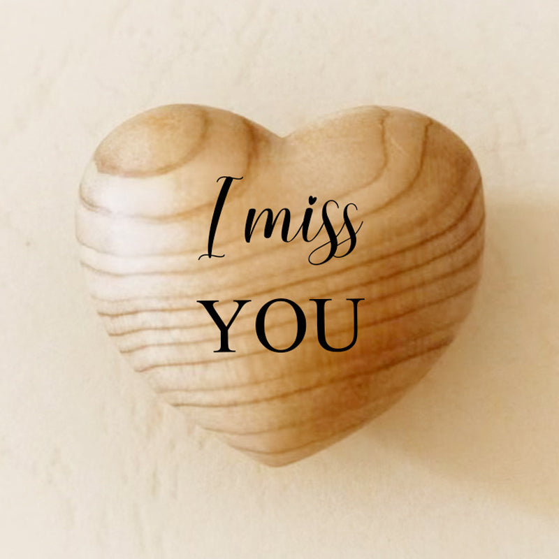 Small Pocket Hug Wooden Heart Token