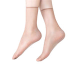 Invisible, non-slip crystal silk socks for spring and summer