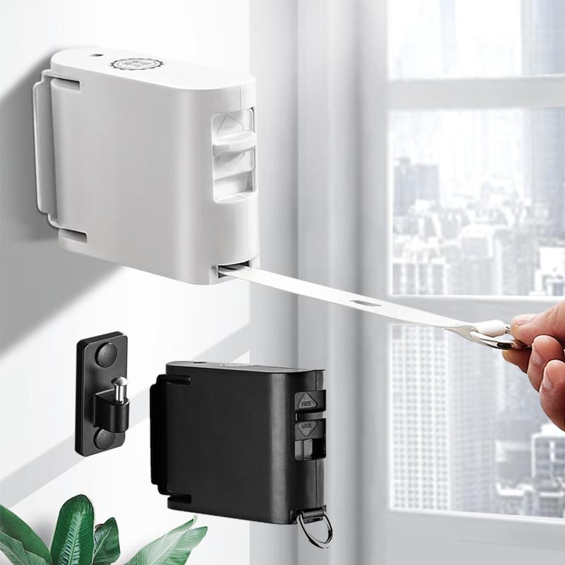 Glue-Free Indoor Invisible Clothesline