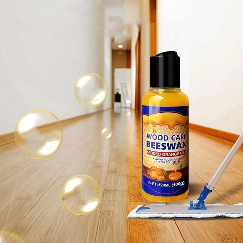 Nutrient-rich beeswax for wood care and maintenance