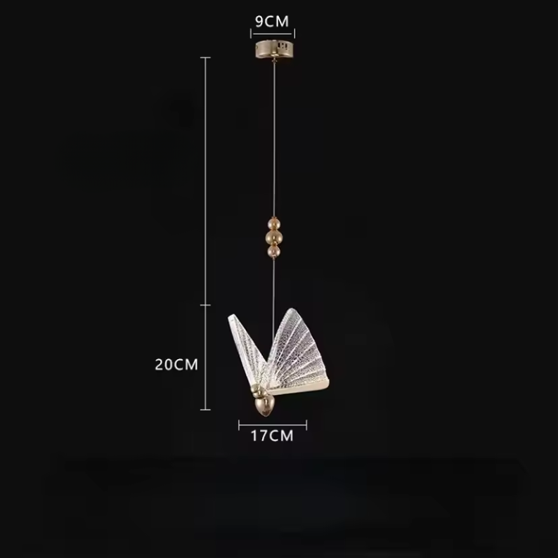 Modern Creative LED Pendant Lamp with Decorative Butterfly Design