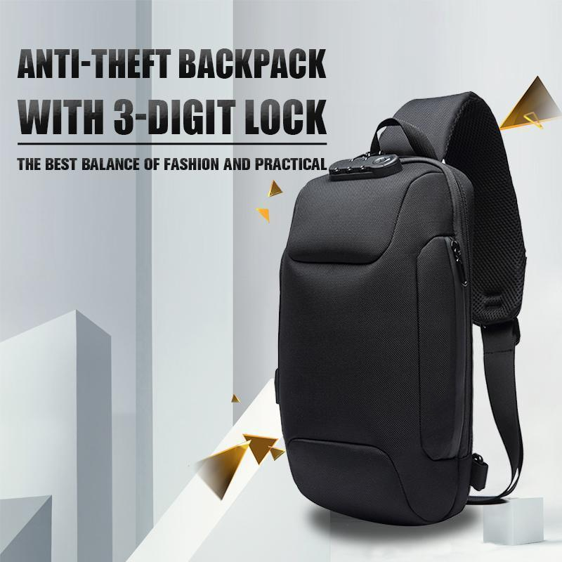 Theft Protection Backpack with 3-Digit Lock