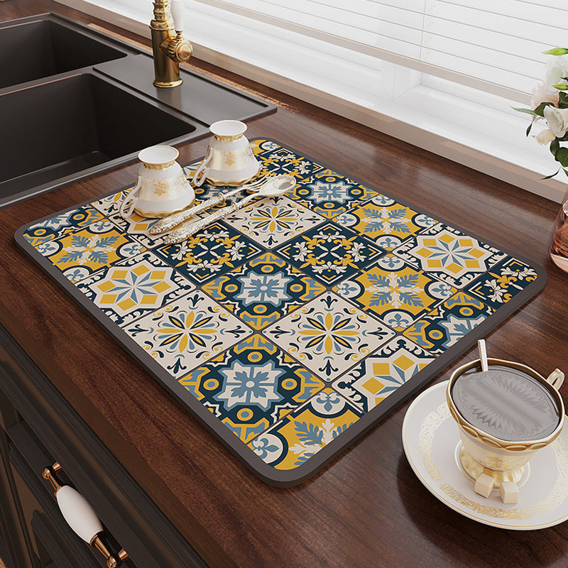 Retro Quick-drying Water-repelling Mat for Kitchen-Bar-Countertops