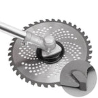 Alloyed saw blade for lawn mower