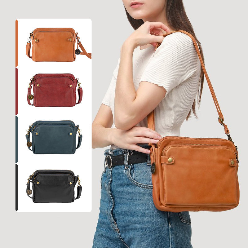 Three-Layer-Crossbody-Shoulder- & Clutch-Bag