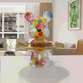 Artistic Graffiti Bear Statue