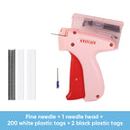 Mini Label Gun with Storage Box - Compact Design, Fine Needle Set, Contains More Than 2000 Labels, Suitable for Clothing and Fabric Labels