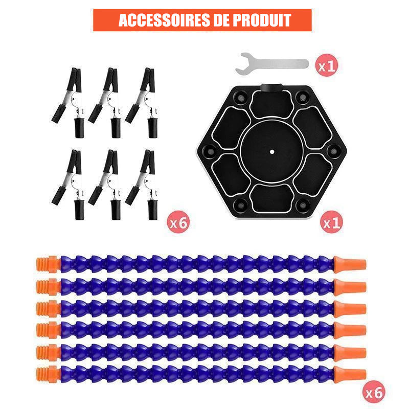 Aluminum alloy sweat base with flexible arms