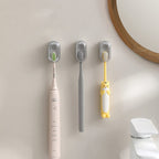 Wall-mounted toothbrush holder with cover