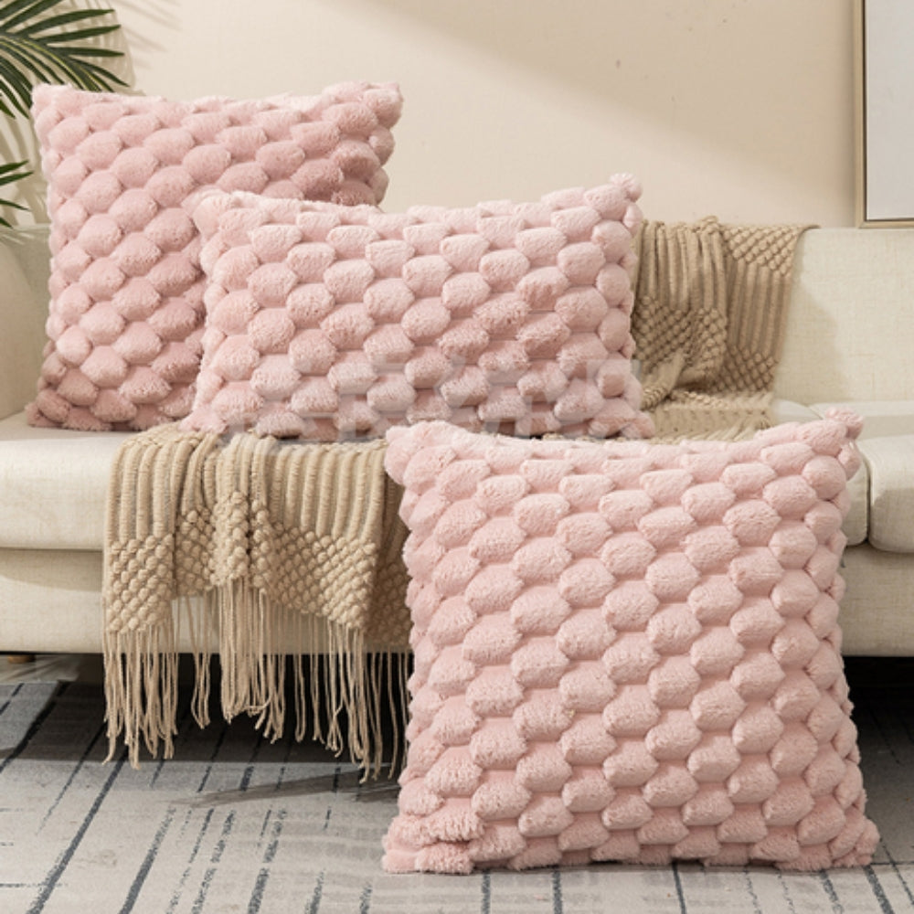 VelvetSoft Cushion Cover – UltraSoft Plush Cover for Sofa or Bed