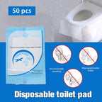 50 PCS Transparent Disposable Toilet Pads