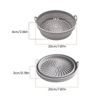Air fryer grill pan made of silicone