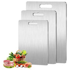 CHEFSTEEL – Cutting board made of stainless steel, robust & easy to clean for hygienic work