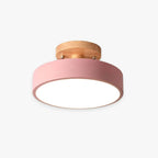 Modern Wood LED Ceiling Light with Dimmable Function